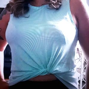 Baby blue tank top 2 for $25